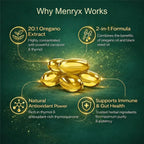 Menryx Oil of Oregano Softgels PDP gallery image explaining why the Menryx formula works